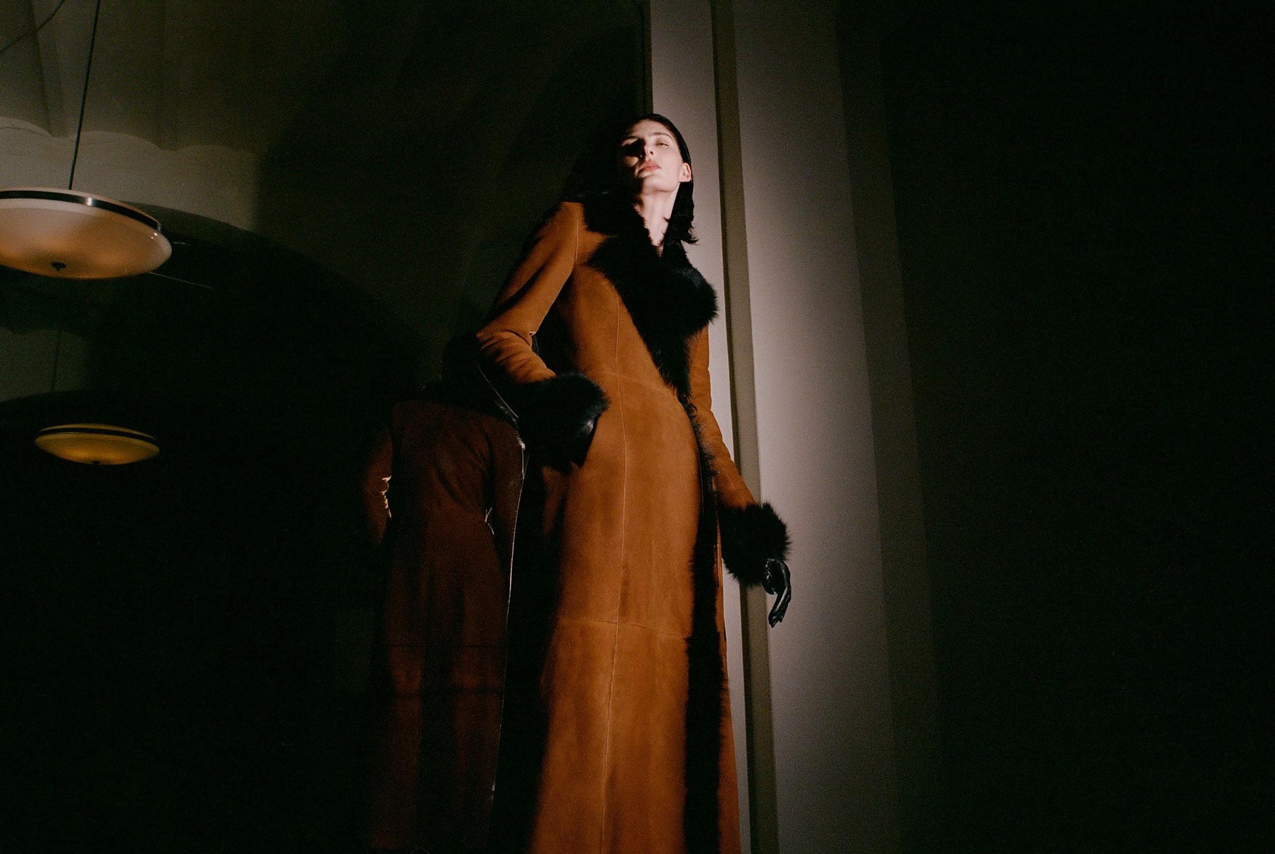 Woman in a coat