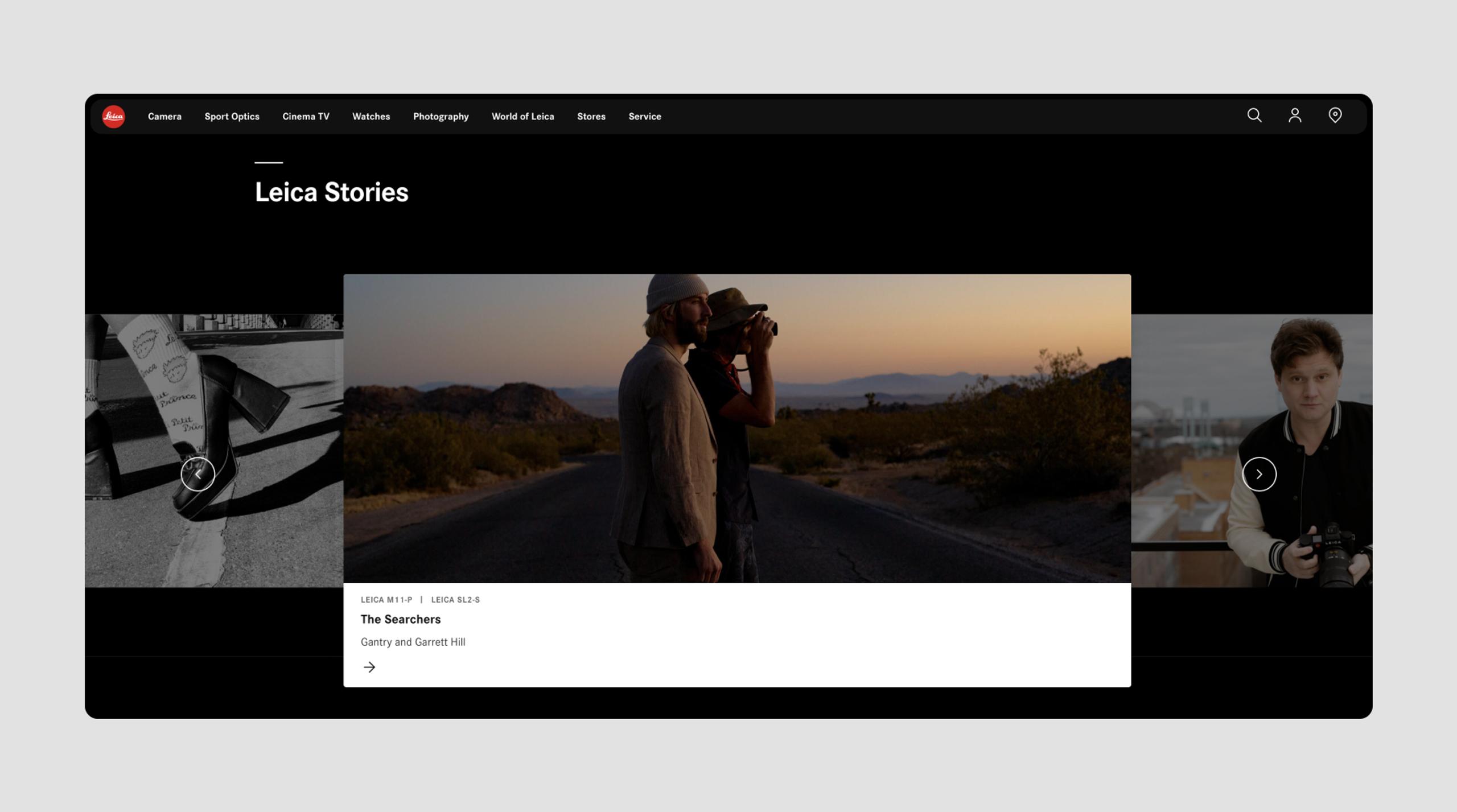 Leica camera website using user generated content tha can increase CRO