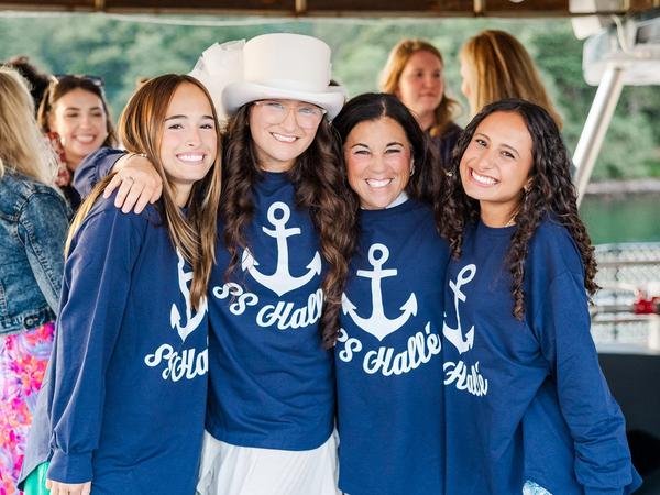 Laughter and hugs at a milestone family event