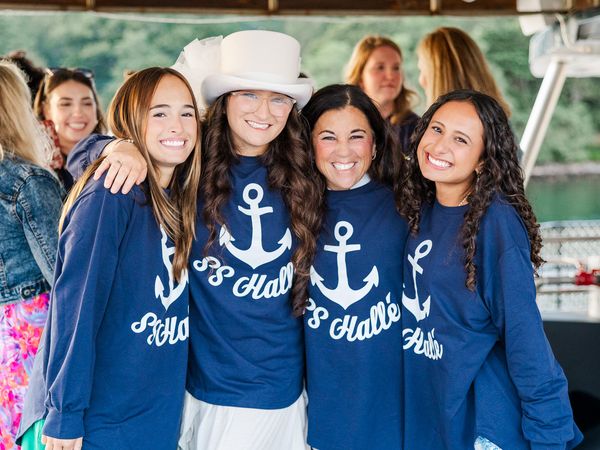 Laughter and hugs at a milestone family event