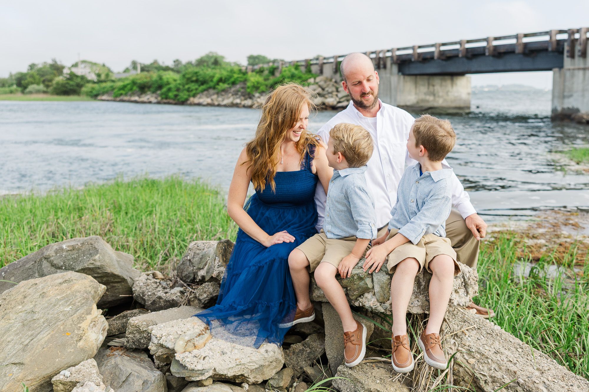 Family portrait session — natural light photography, South Coast Massachusetts