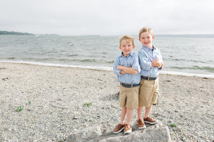 Hetu family beach summer portrait session at Seapowet and Fogland in Tiverton, RI — Lorie-Lyn Photography