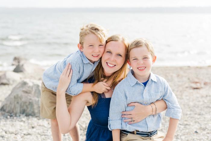 Hetu family beach summer portrait session at Seapowet and Fogland in Tiverton, RI — Lorie-Lyn Photography