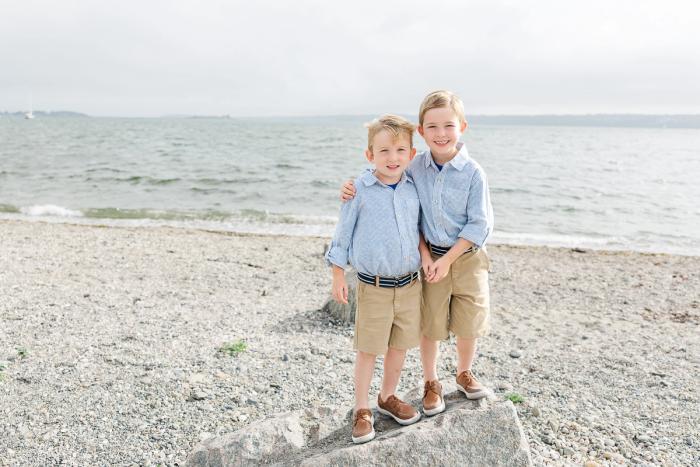 Hetu family beach summer portrait session at Seapowet and Fogland in Tiverton, RI — Lorie-Lyn Photography