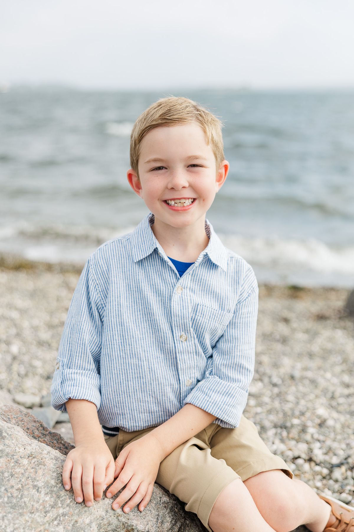 Hetu family beach summer portrait session at Seapowet and Fogland in Tiverton, RI — Lorie-Lyn Photography