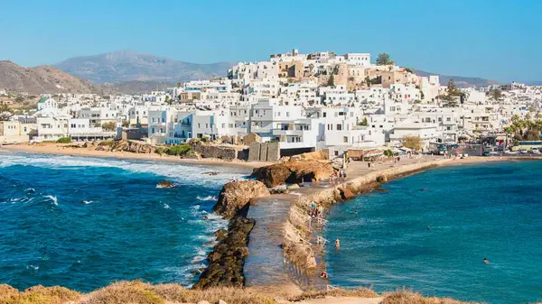 Naxos town in Greece