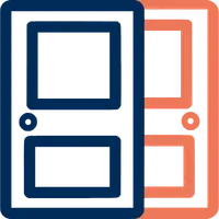Cabin doors icon