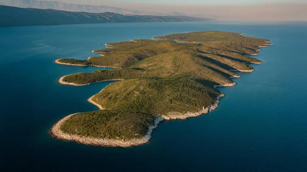 Šćedro island in Croatia