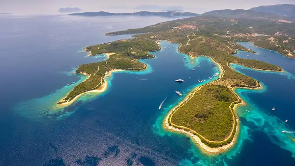 The coast of Meganisi