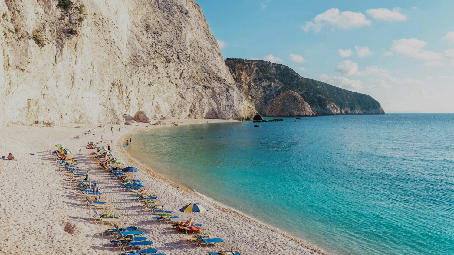 Porto Katsiki beach in Lefkada