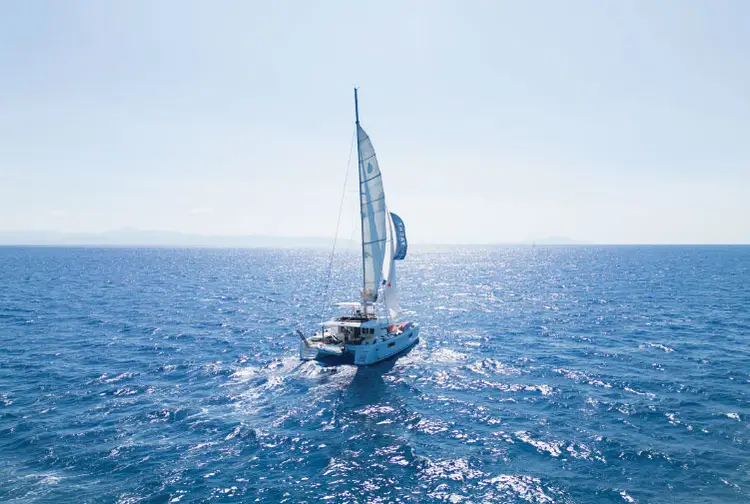 Yacht sailing in Croatia