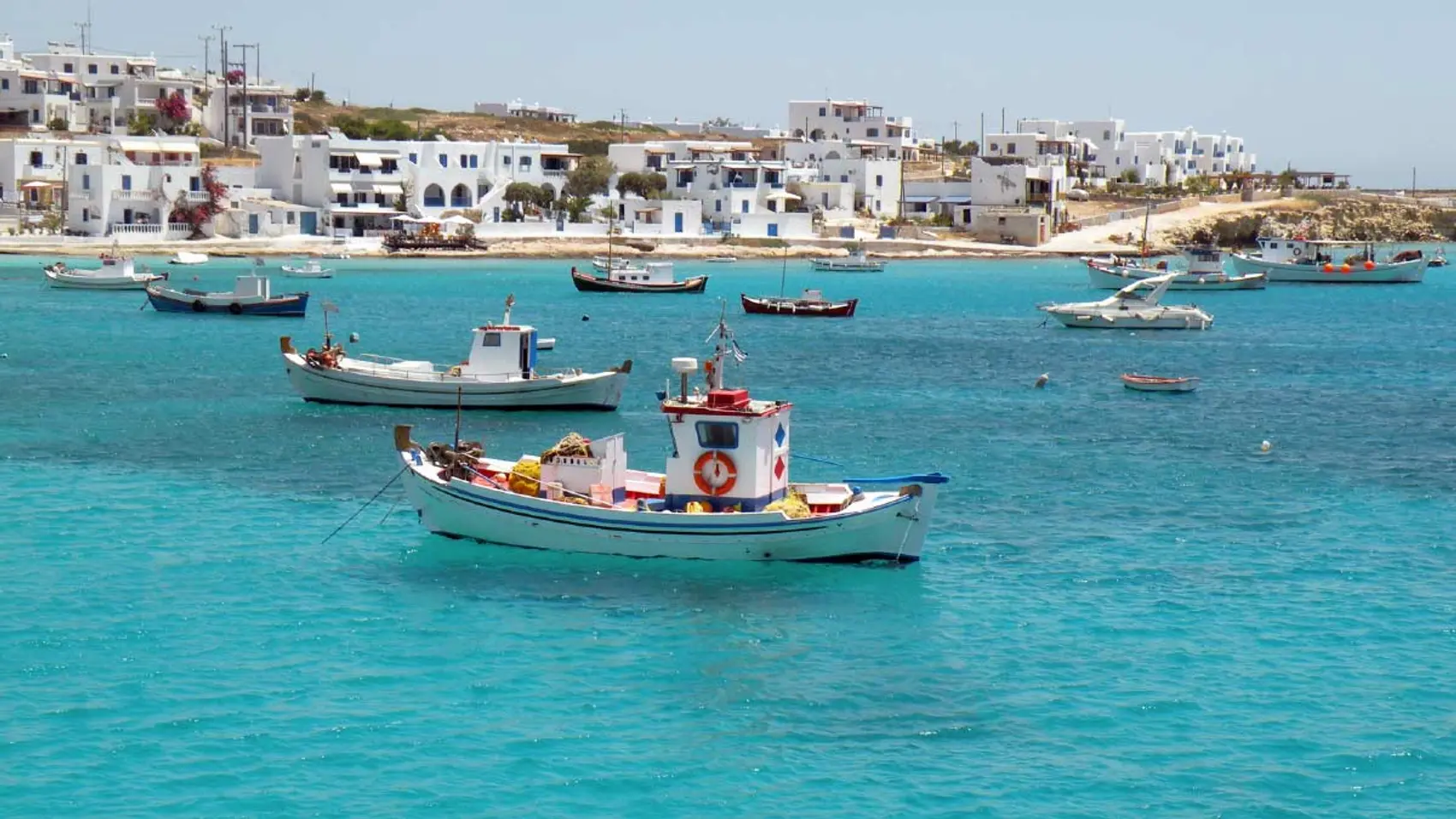 Fishing boats at Koufonisia in Greece