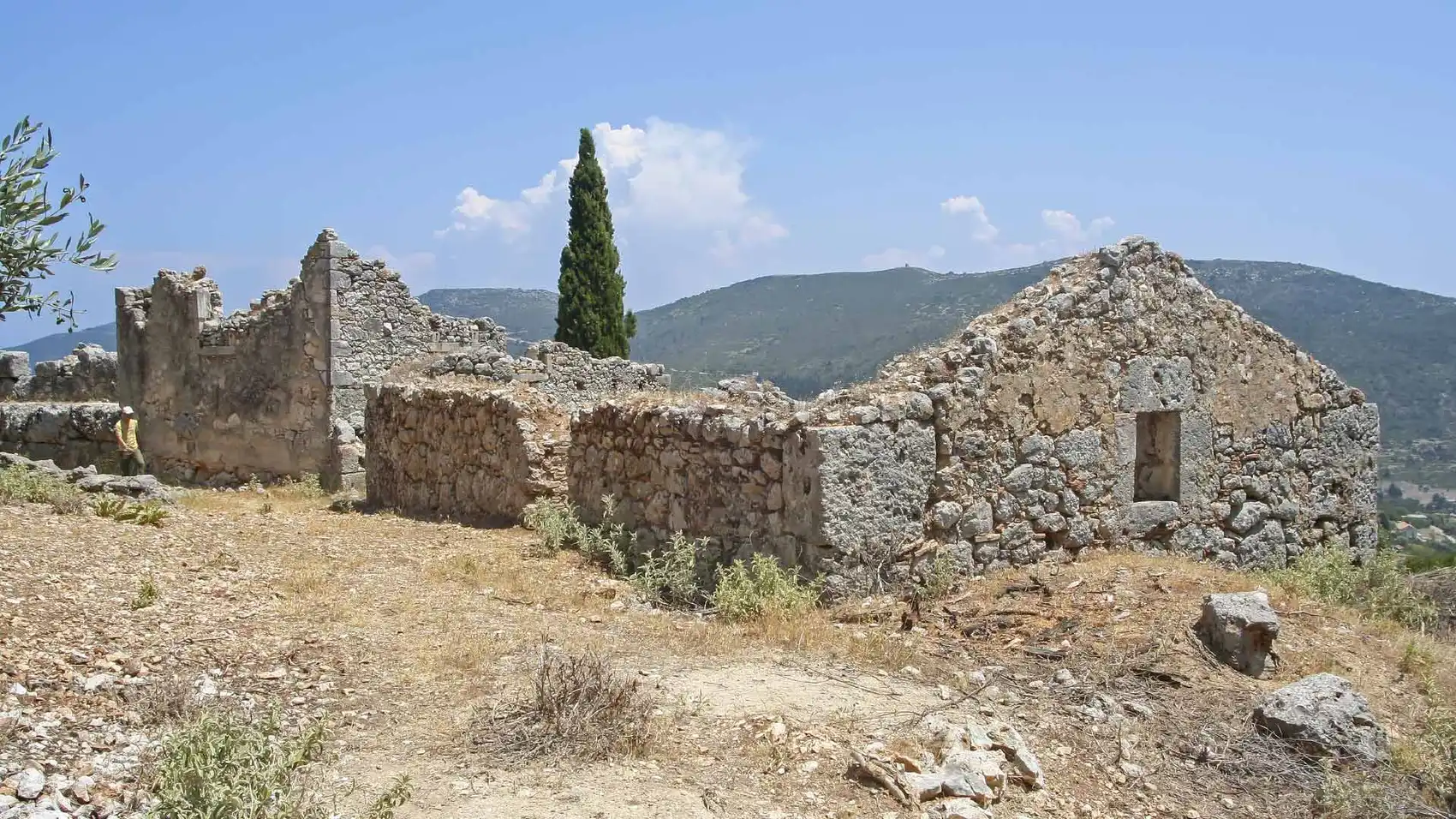 The ancient ruins at The School of Homer