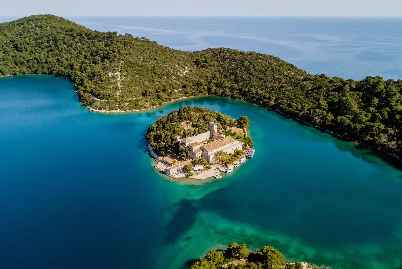 St Mary's Island in Mljet National Park