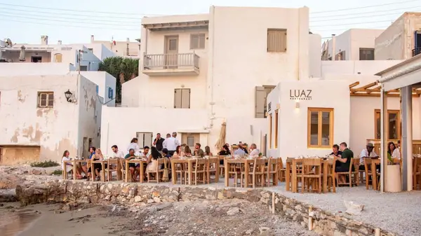 Restaurant on the waterfront in Paros