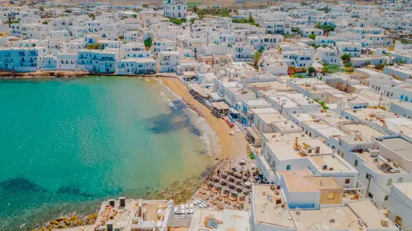 Drone shot of Naoussa town