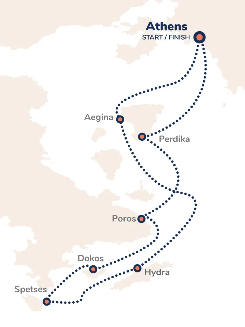 Greece Athens Explorer Route Map