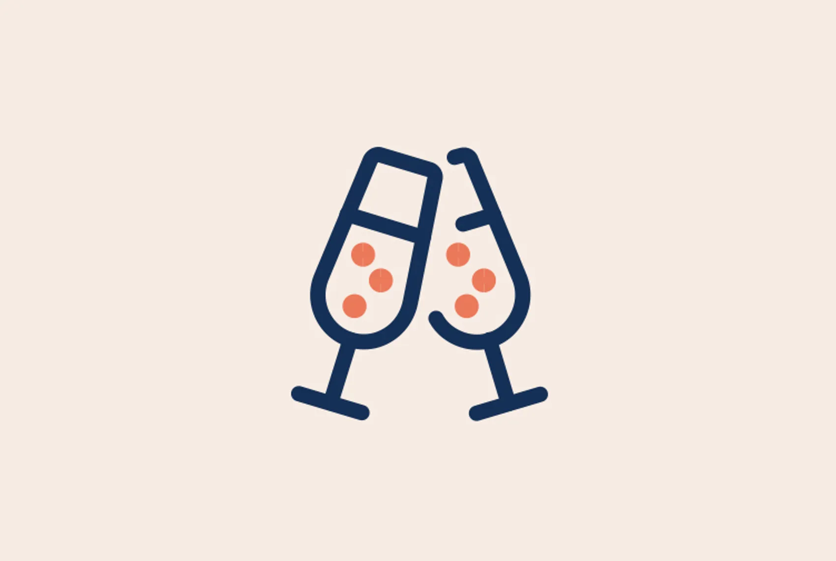 Champagne glases Icon