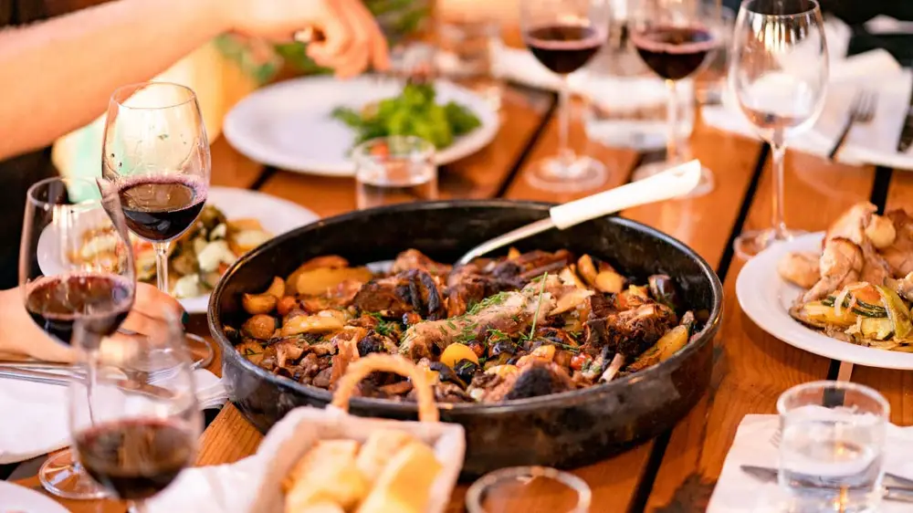 Croatian Peka meal, a traditional dish in Dalmatia.
