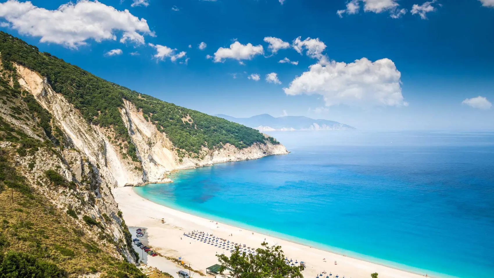 Myrtos Beach in Kefalonia