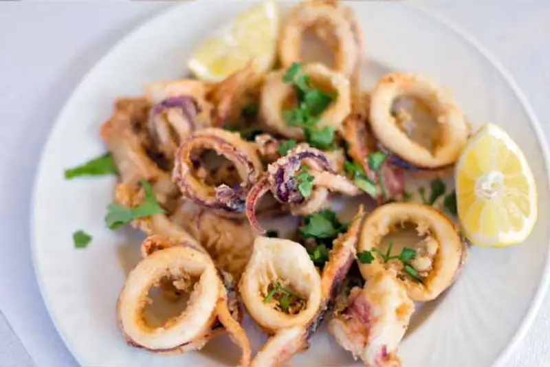 Greek fried calamari