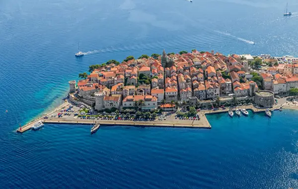 Korcula Old Town in Croatia