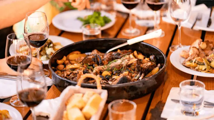 Peka dish in Croatia, a traditional dish from Dalmatia.