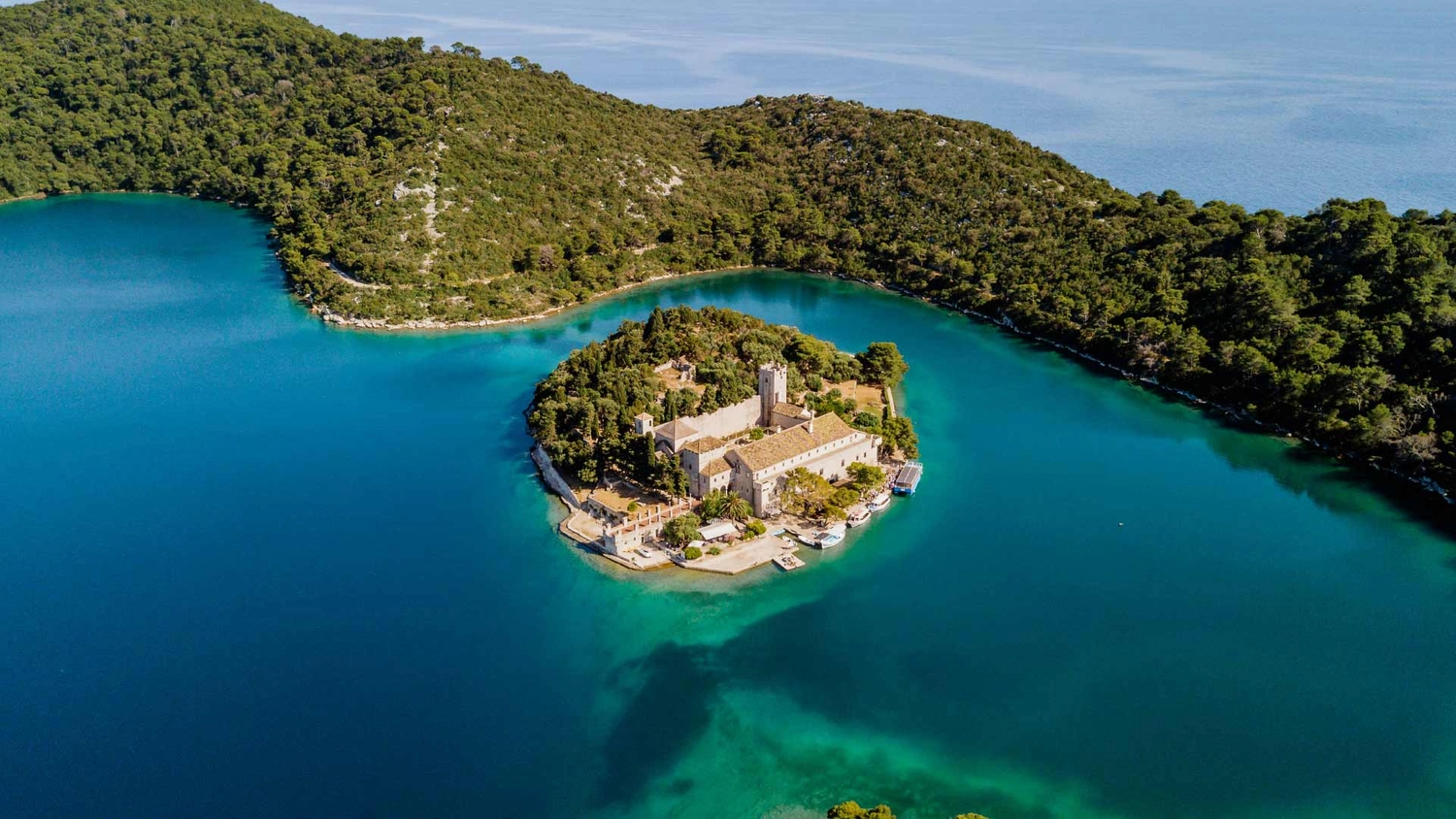 St Mary's Island in Mljet National Park