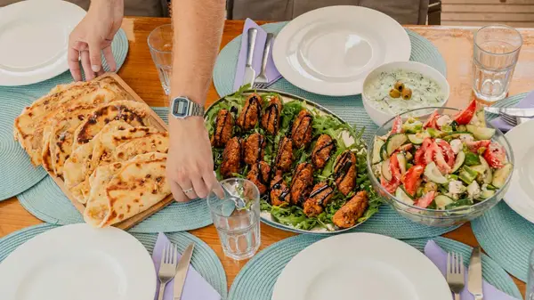 Lunch onboard a Yacht Getaways catamaran