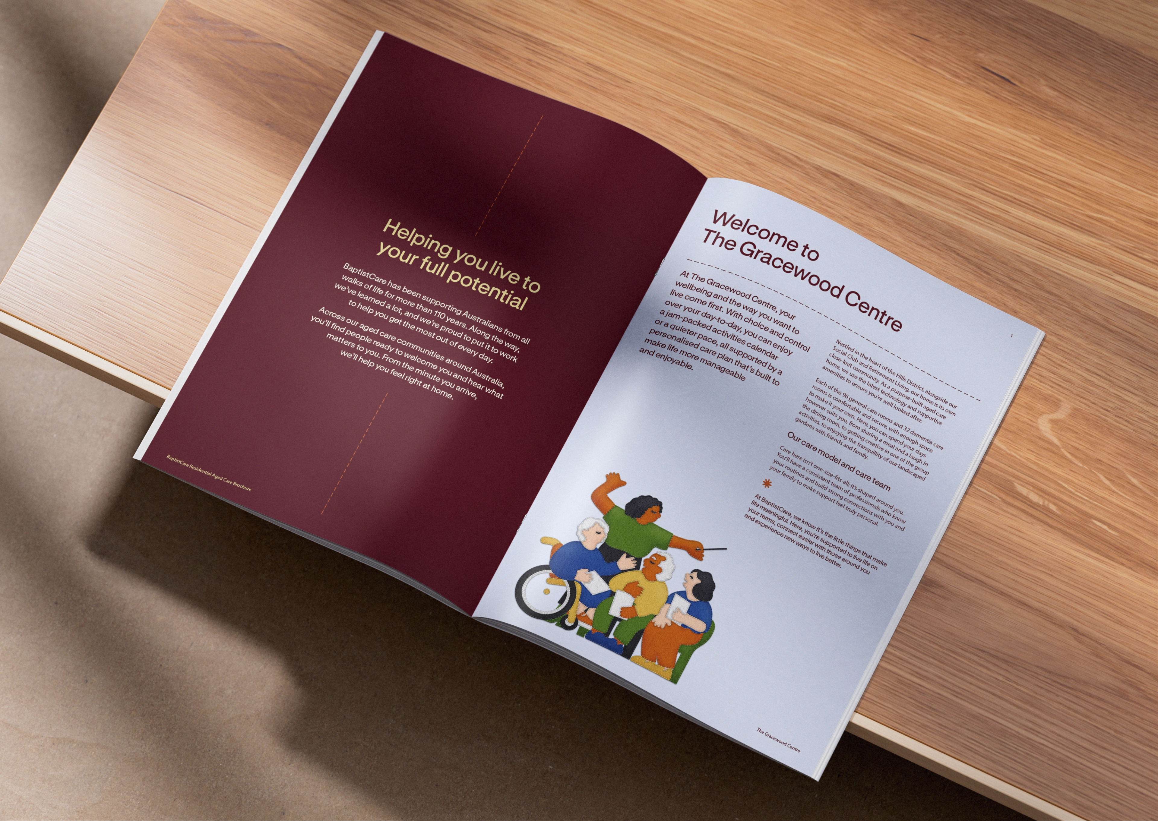 BaptistCare Brochure inside spread