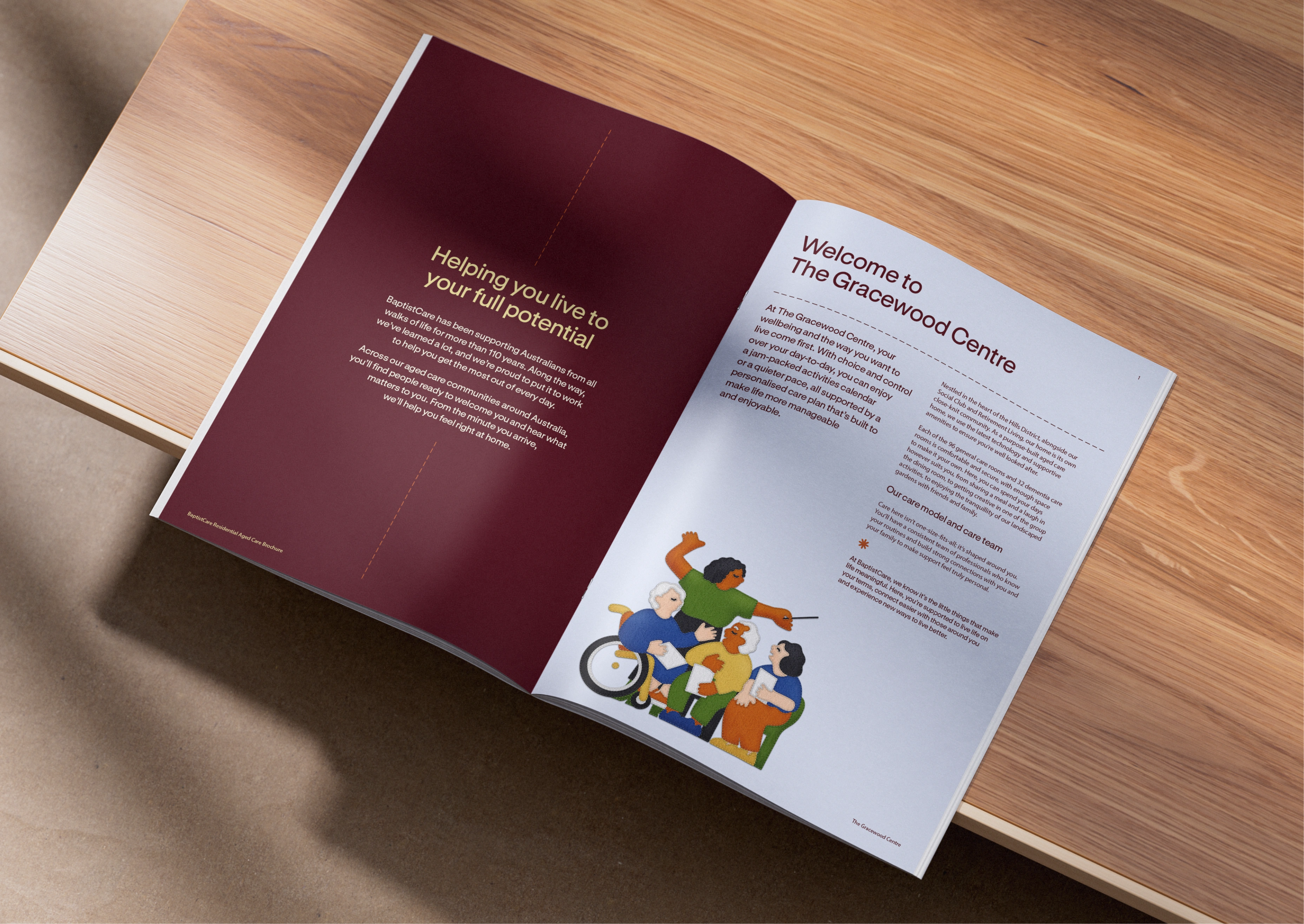 BaptistCare Brochure inside spread