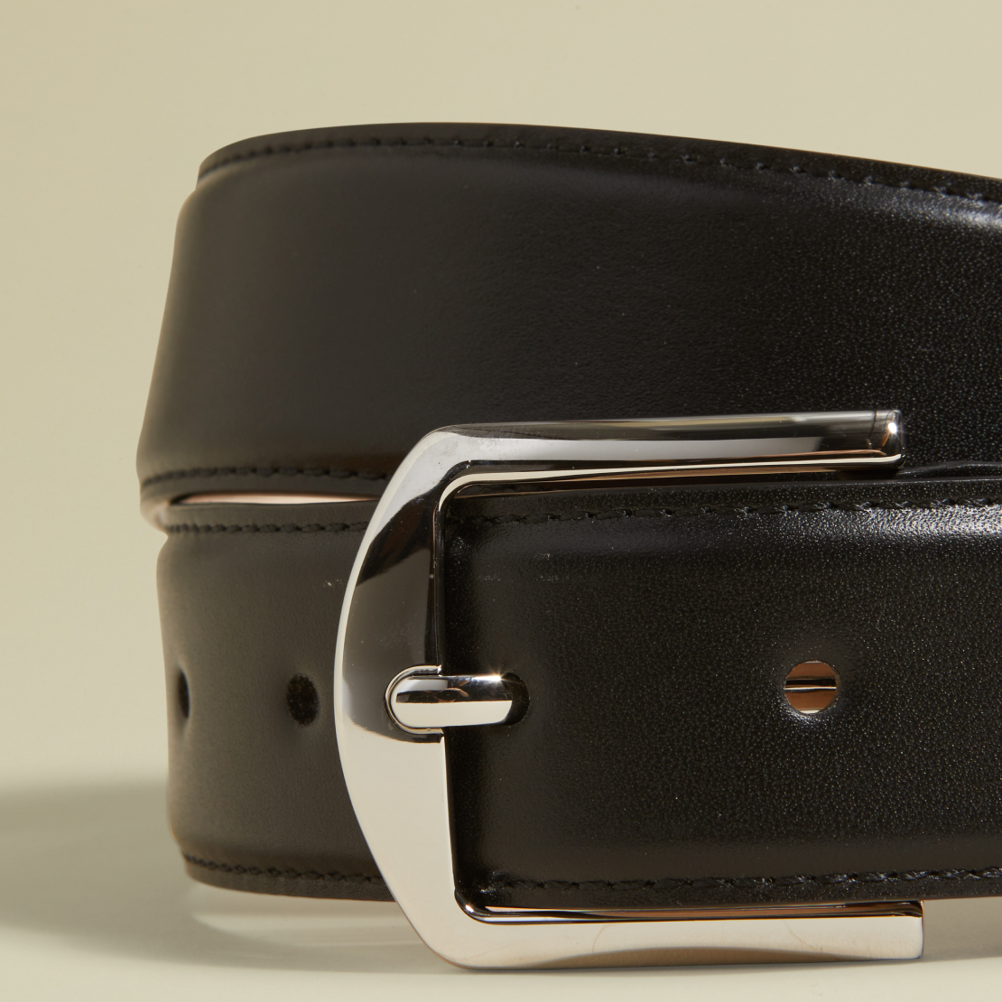 Full-grain napa leather.