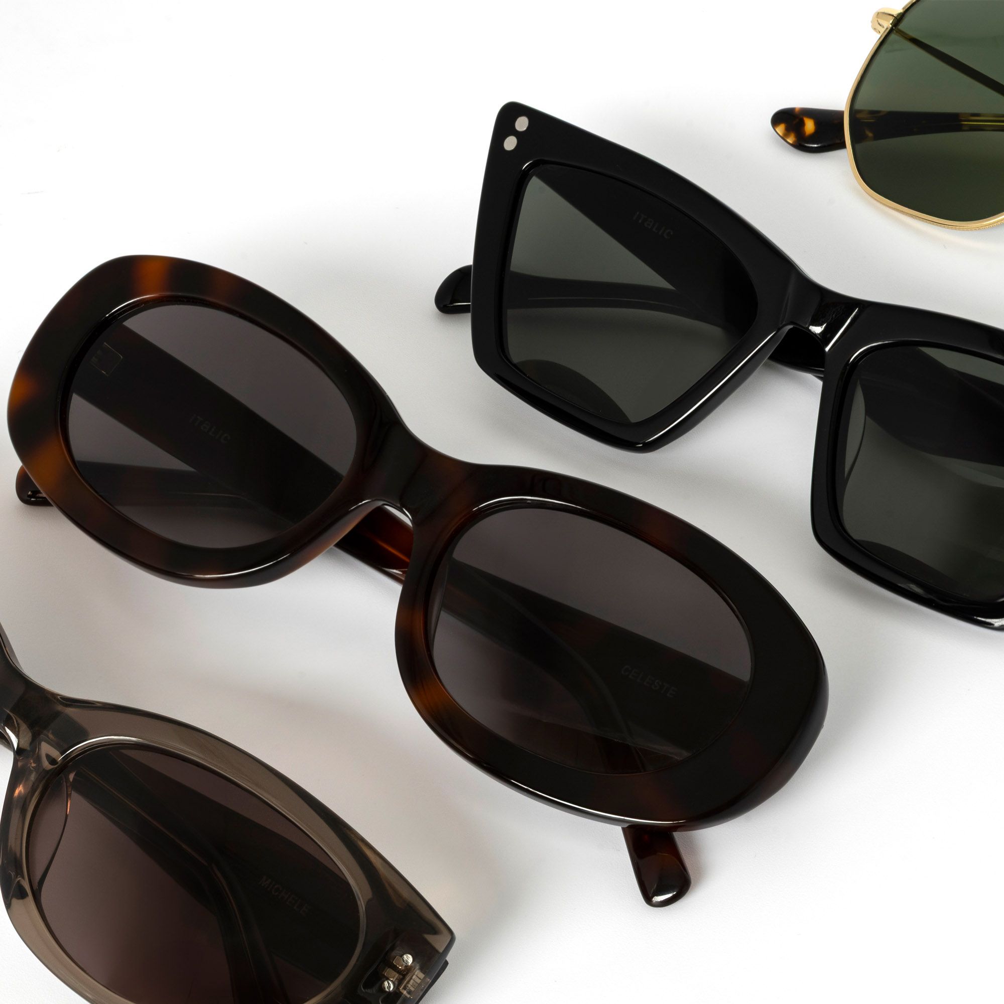 NiCO☺︎ Italic | Nico Hexagonal German Stainless Steel Sunglasses