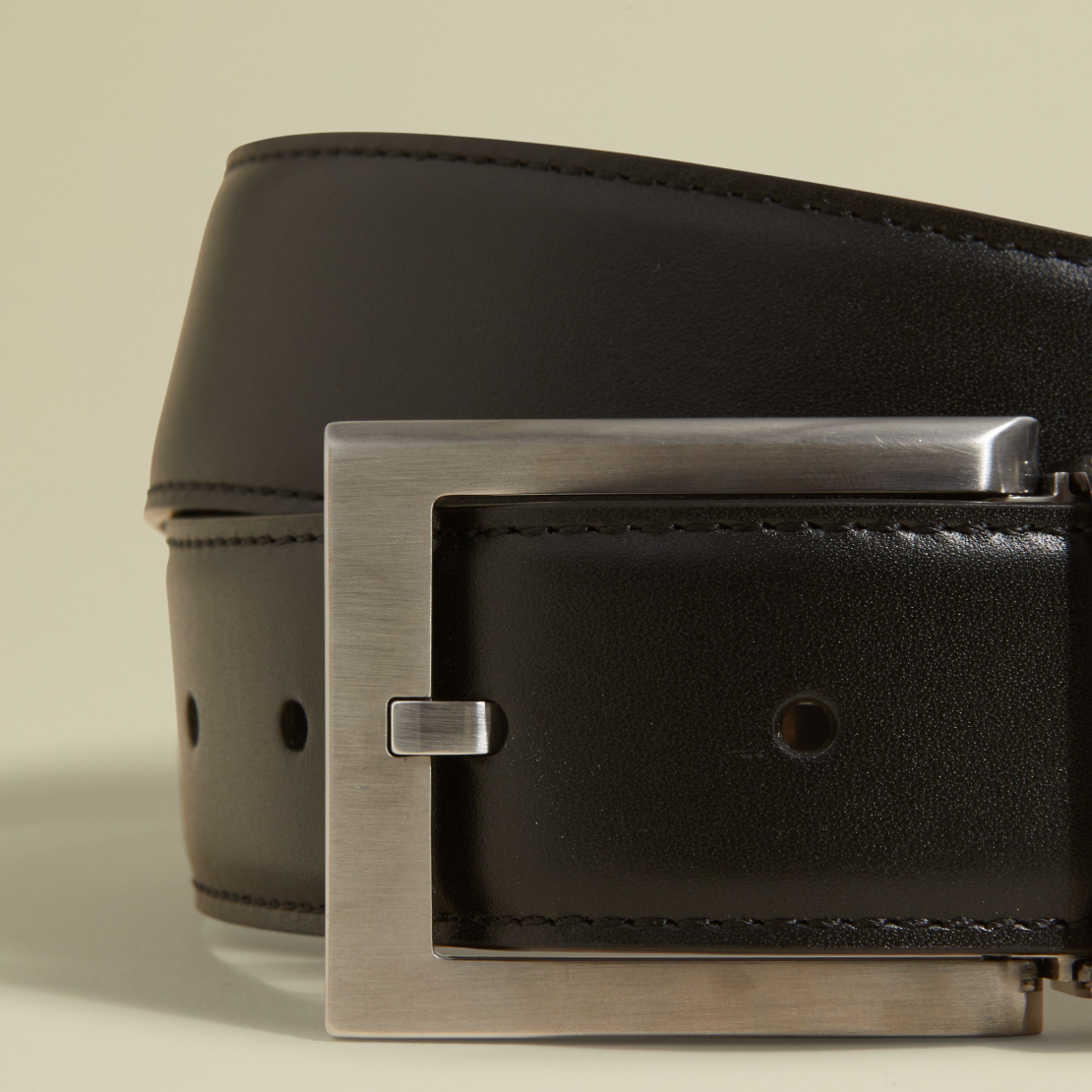 Full-grain napa leather.