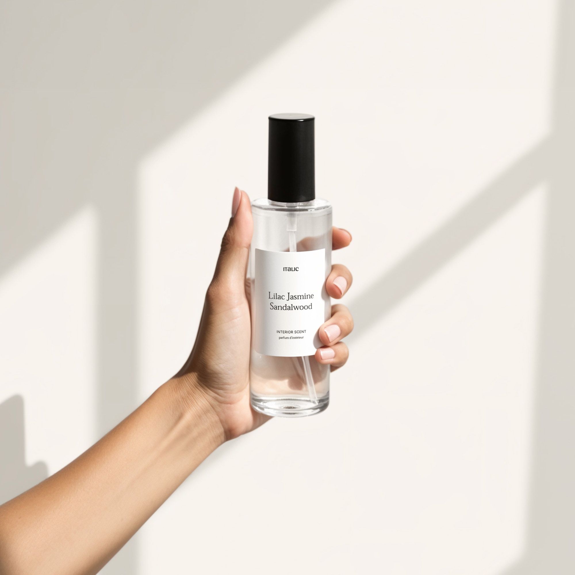On us: Room Spray in Lilac Jasmine Sandalwood.