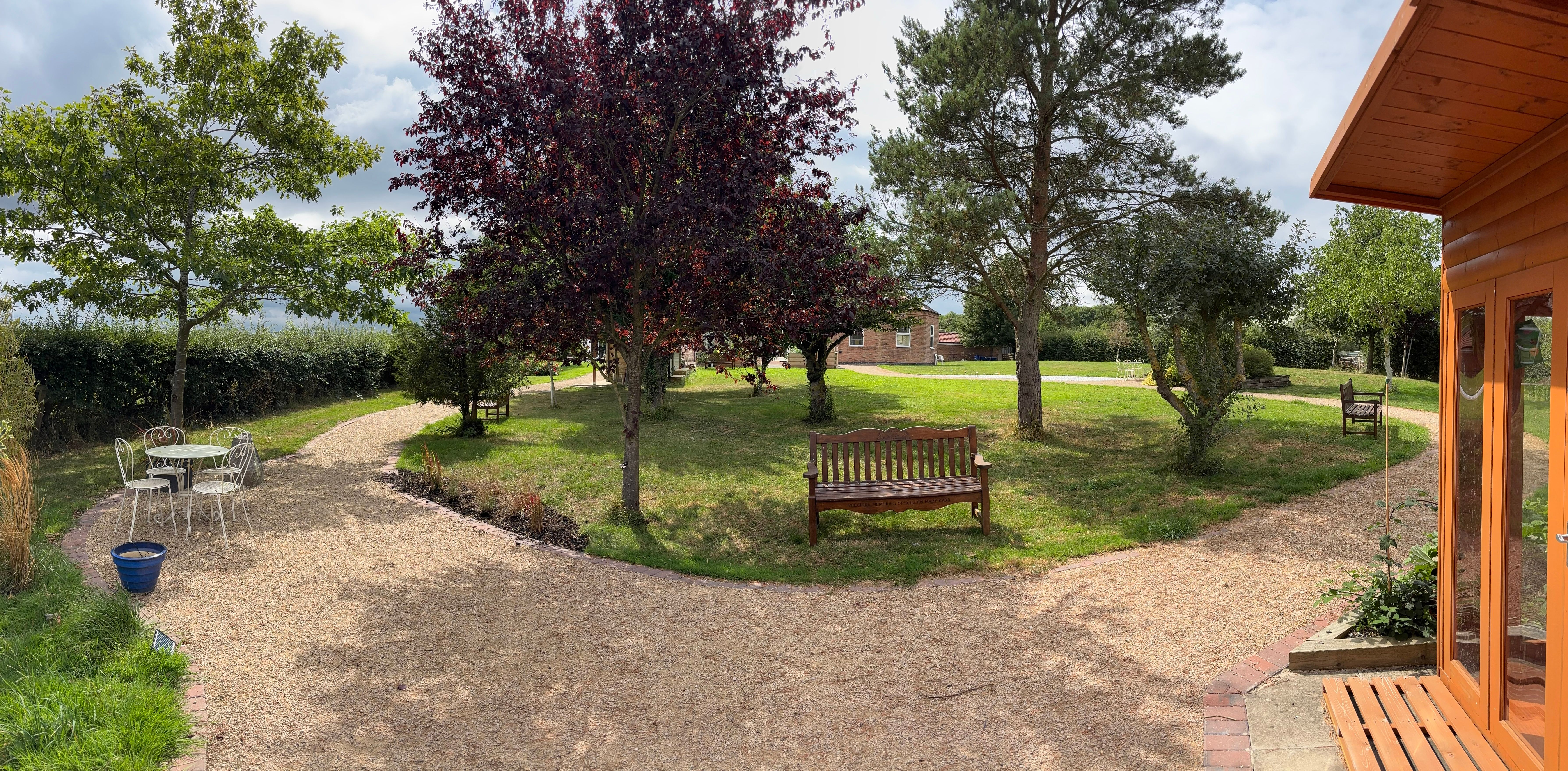 garden with all weather accessible path