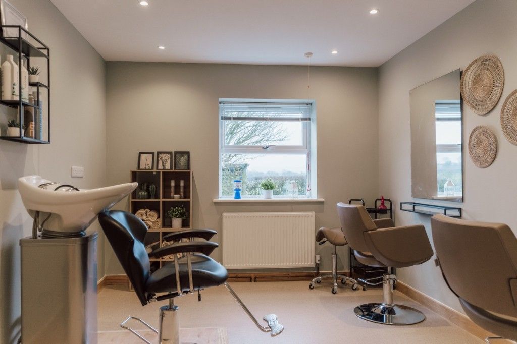 Hair salon treatment area