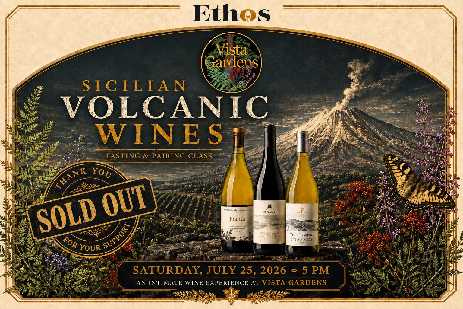 Volcanic Wine Tasting - Sold Out
