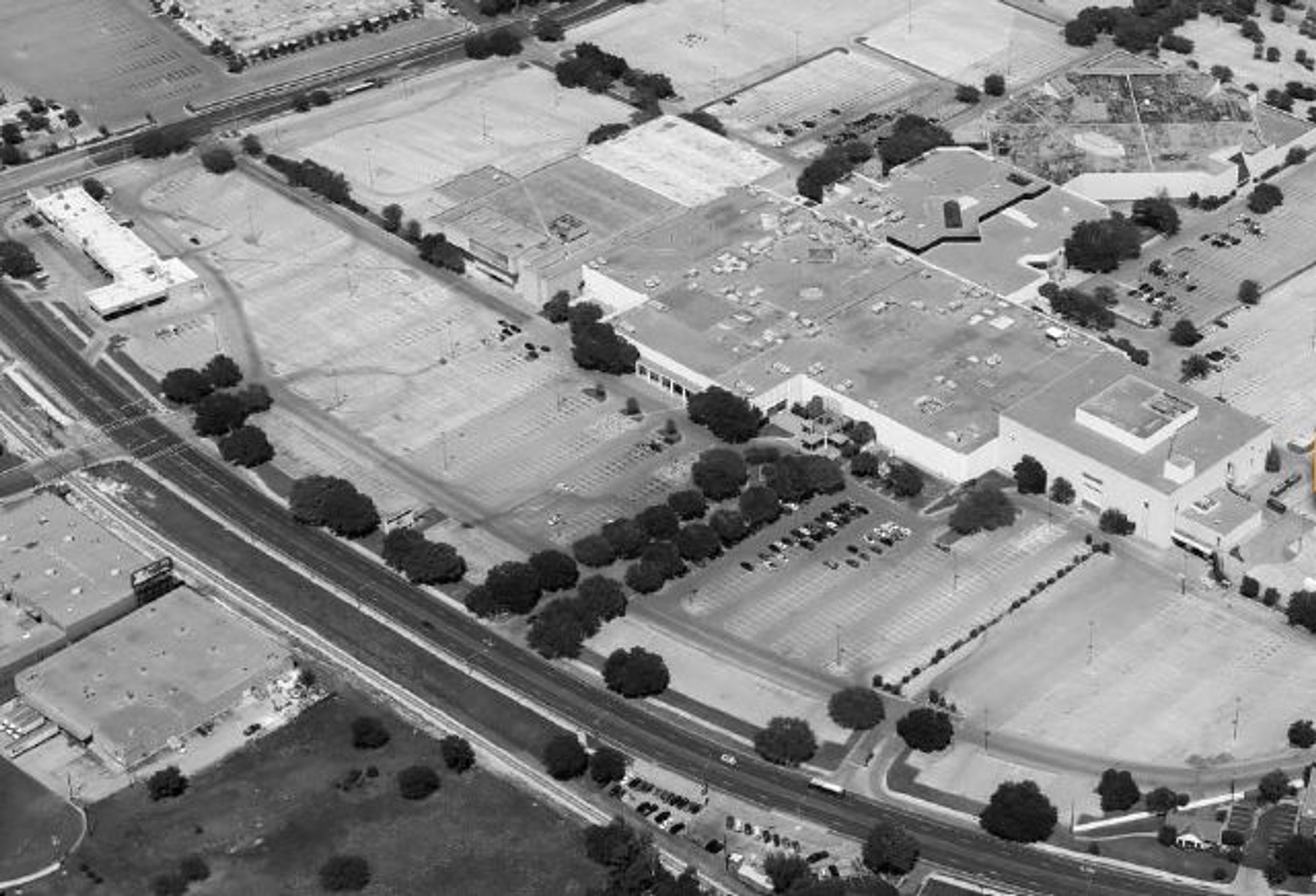 Highland Mall Aerial Before & After Austin