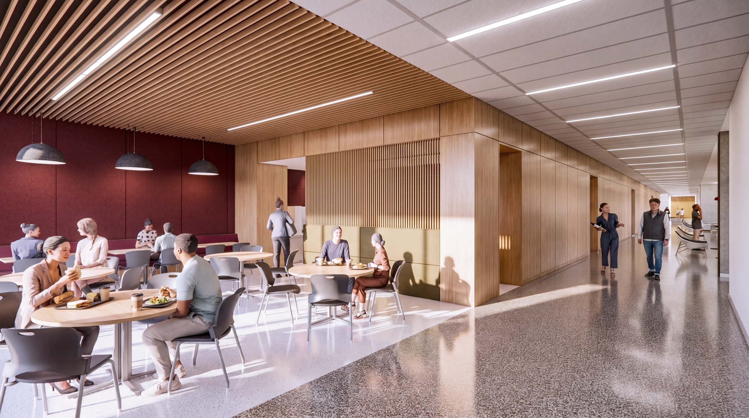 TAMU Texas Department of Emergency Management SEOC Interior Austin Lounge