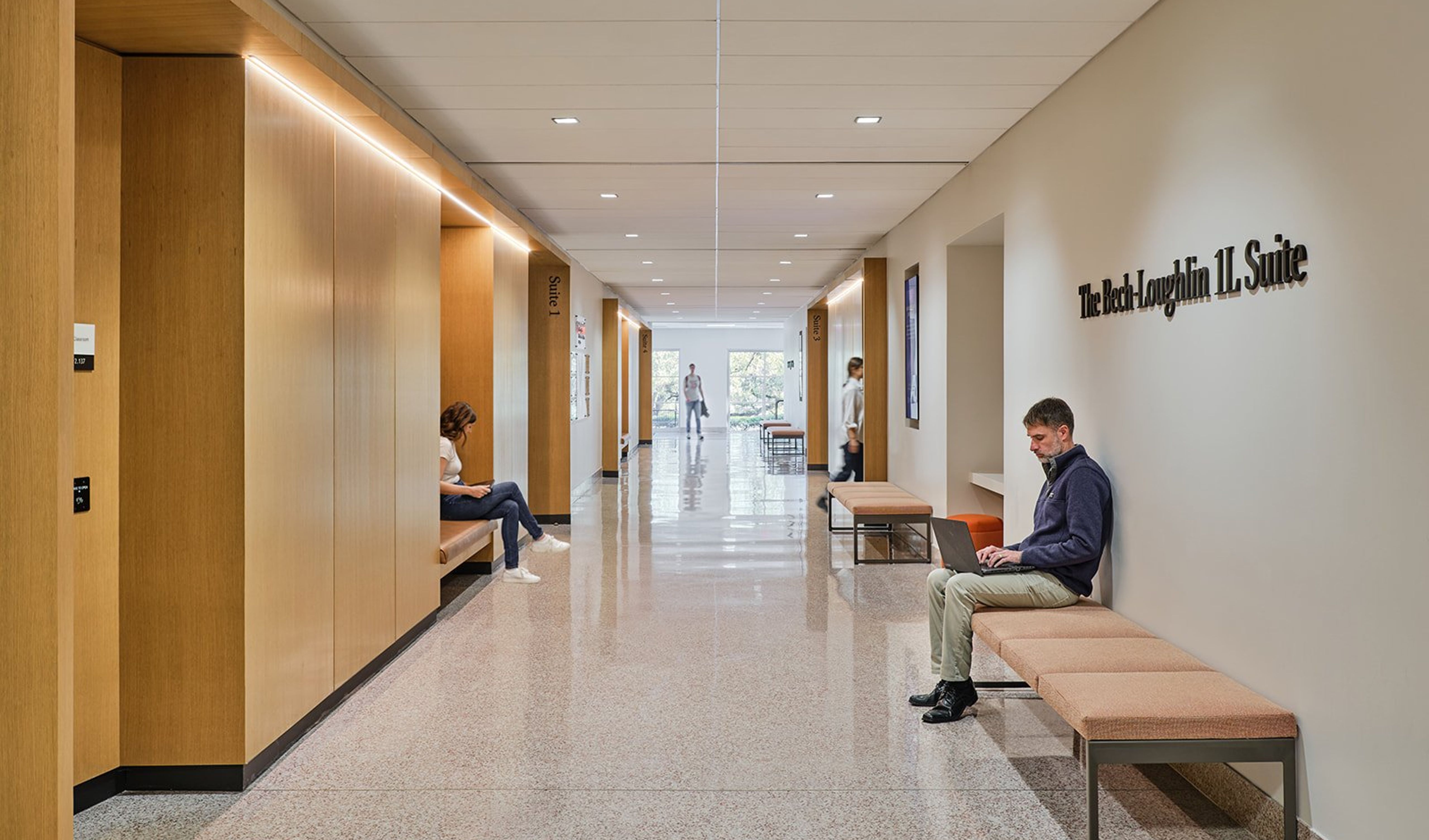 UT Law School Towne Hall Auditorium interiors
