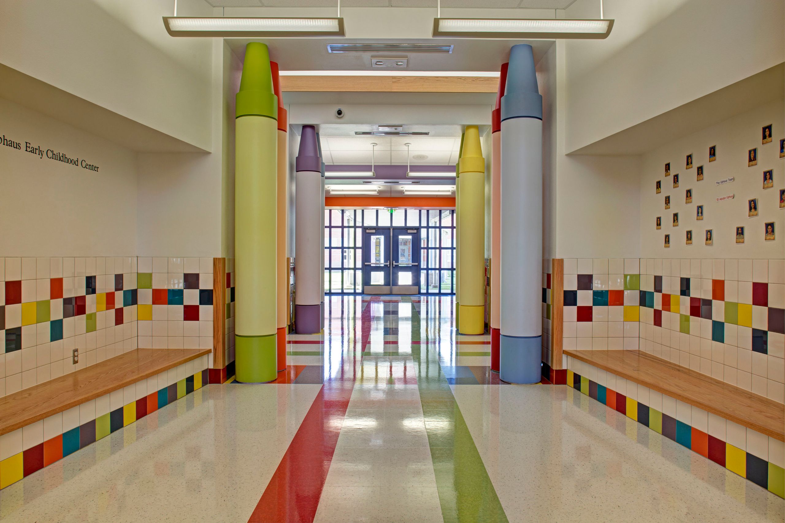 AISD Anita Uphaus Early Childhood Development Center - INTERIORS