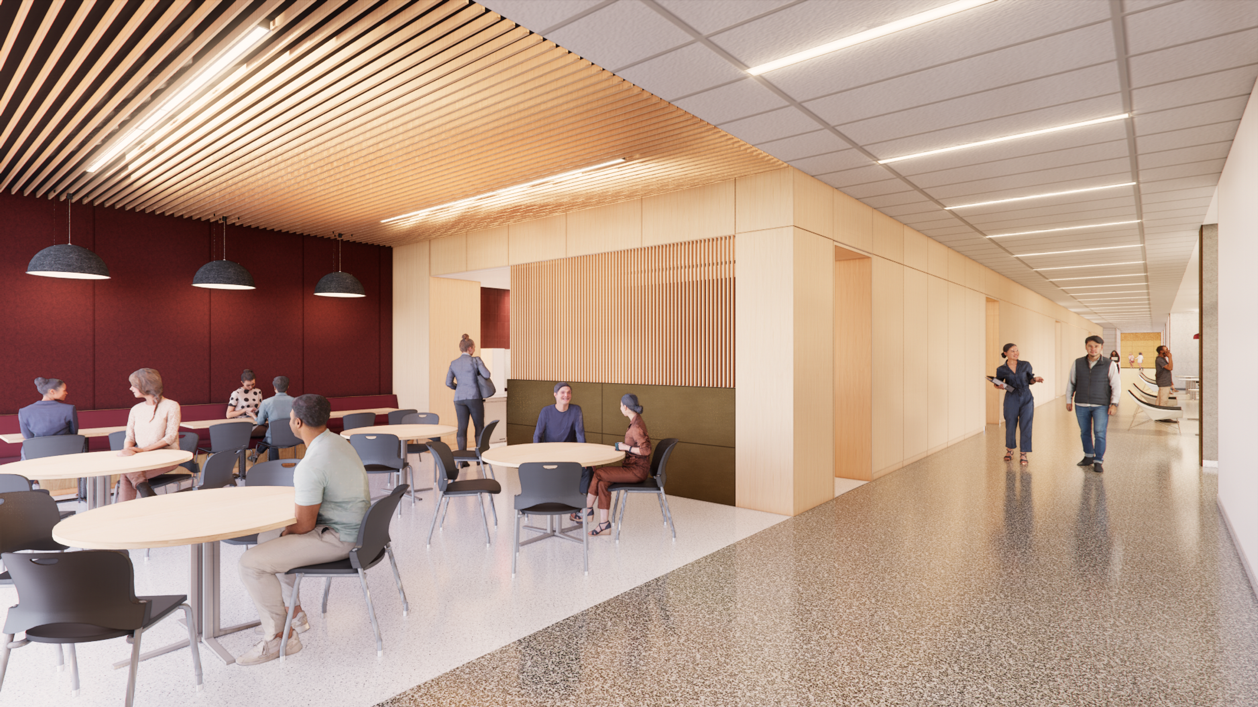 TAMU Texas Department of Emergency Management SEOC Interior Austin Lounge