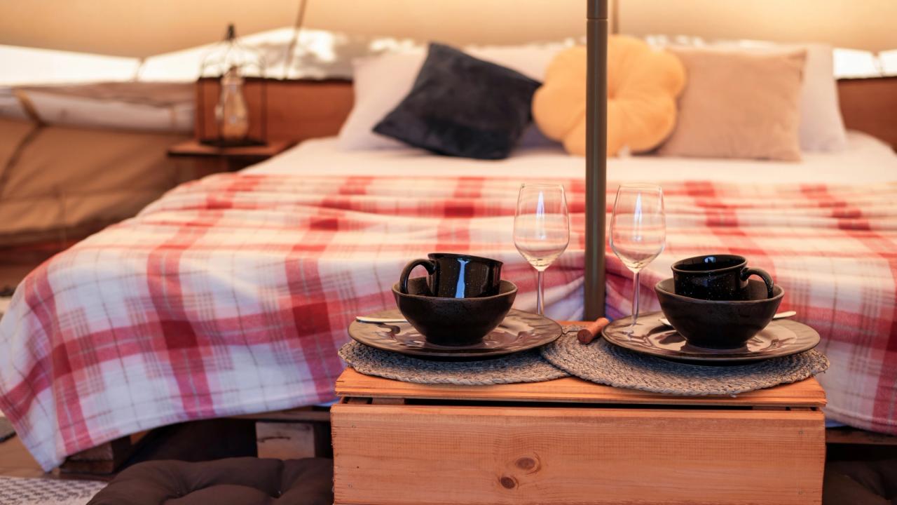 Self catering tent accommodation