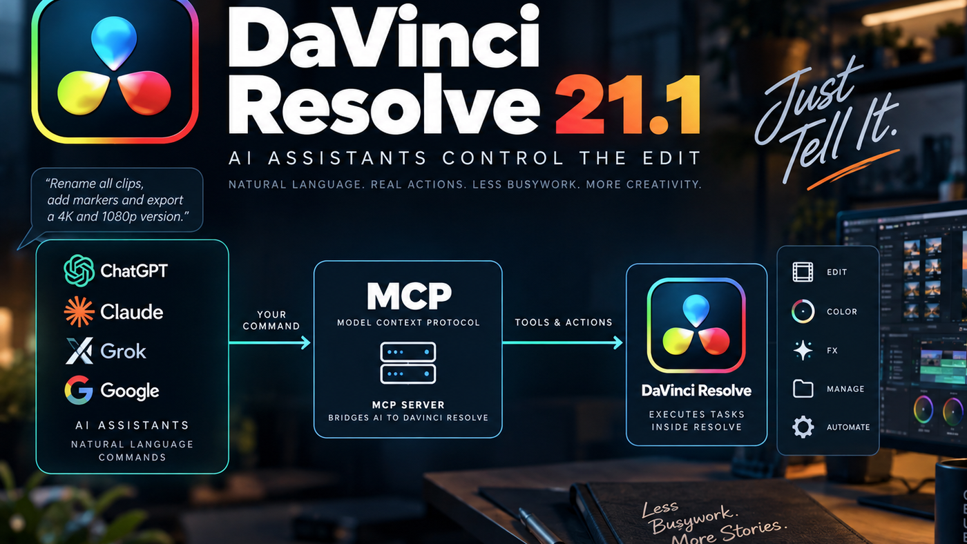 DaVinci Resolve 21.1 Is Quietly Turning AI Into Your Editing Assistant