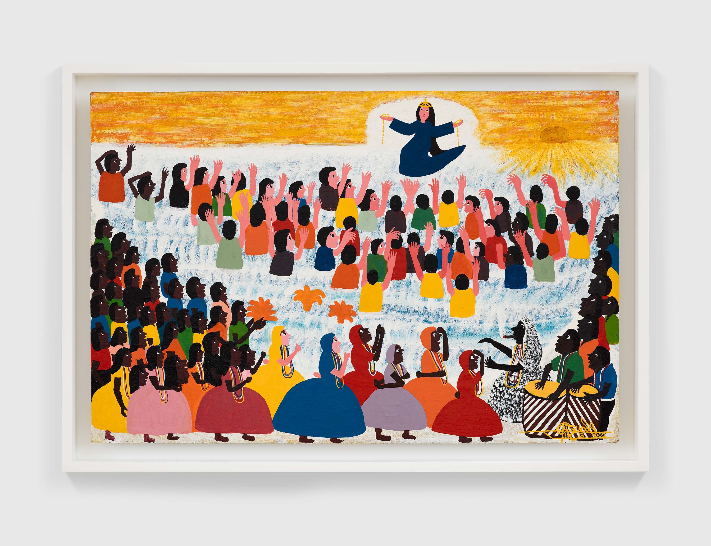 A painting by Odoteres Ricardo de Ozias, titled A Aparição, dated 2002.