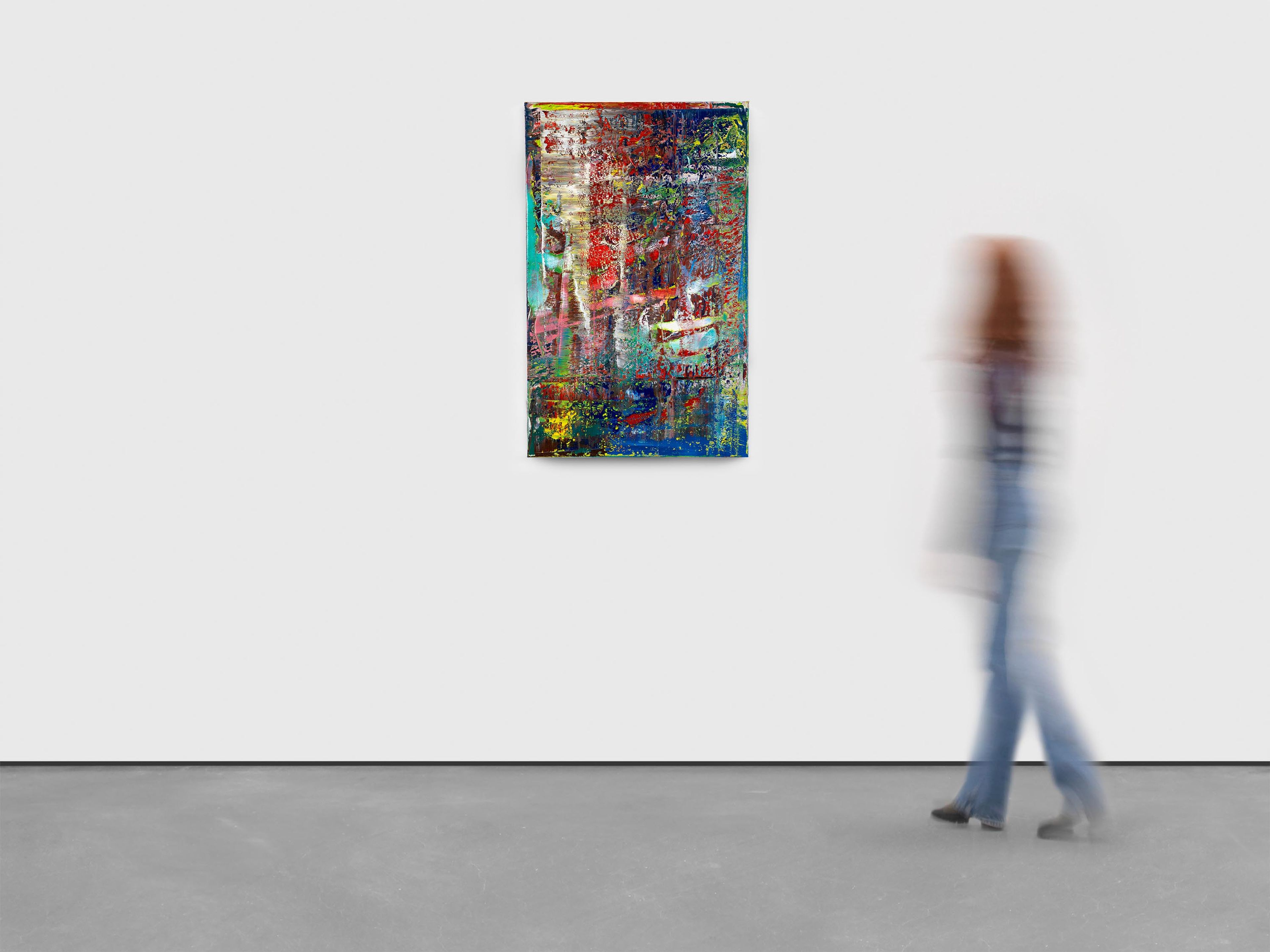 A painting by Gerhard Richter, titled Abstraktes Bild (Abstract Painting), dated 2016.