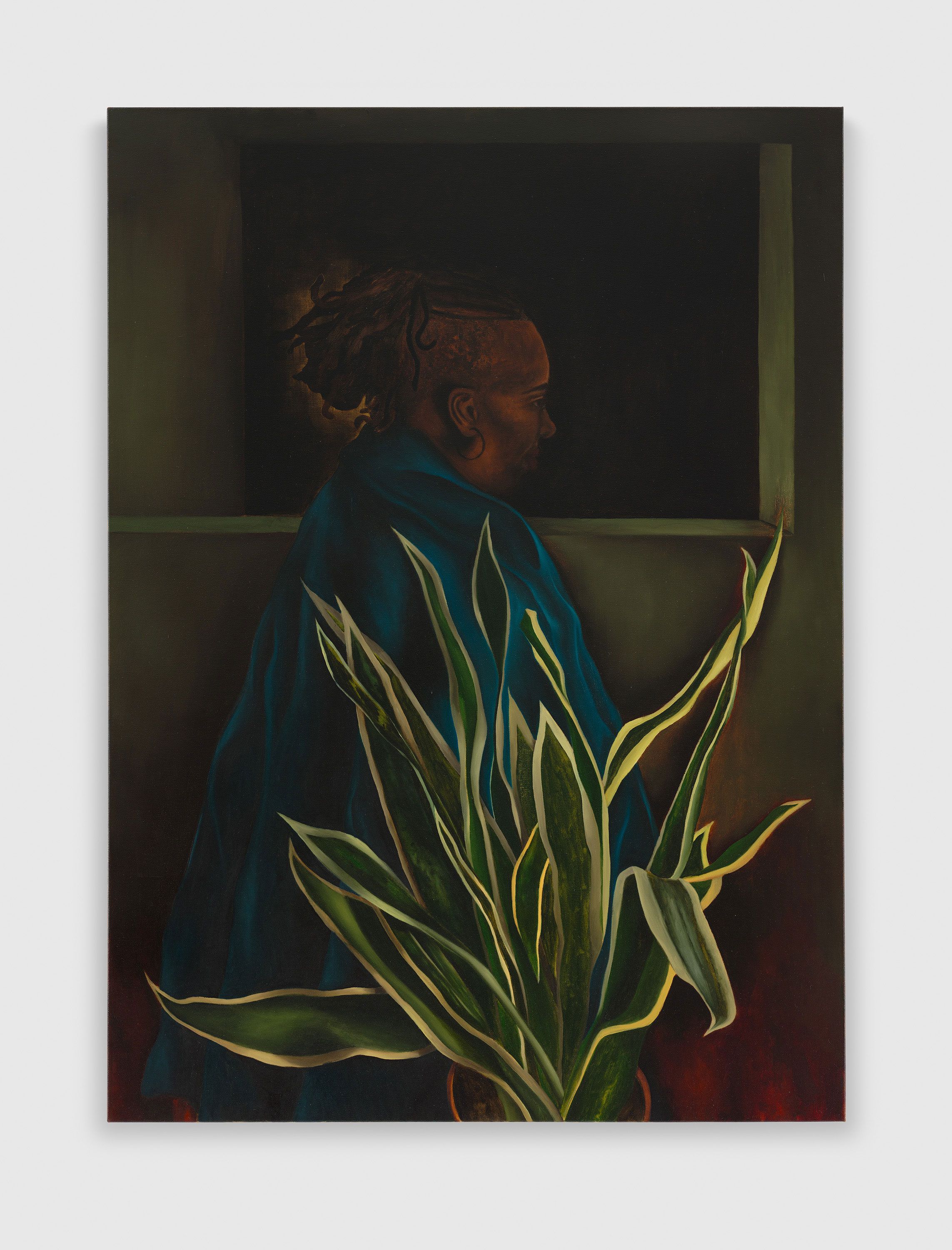 A painting by Lewis Hammond, titled Stutter (after Evelyn), dated 2023.