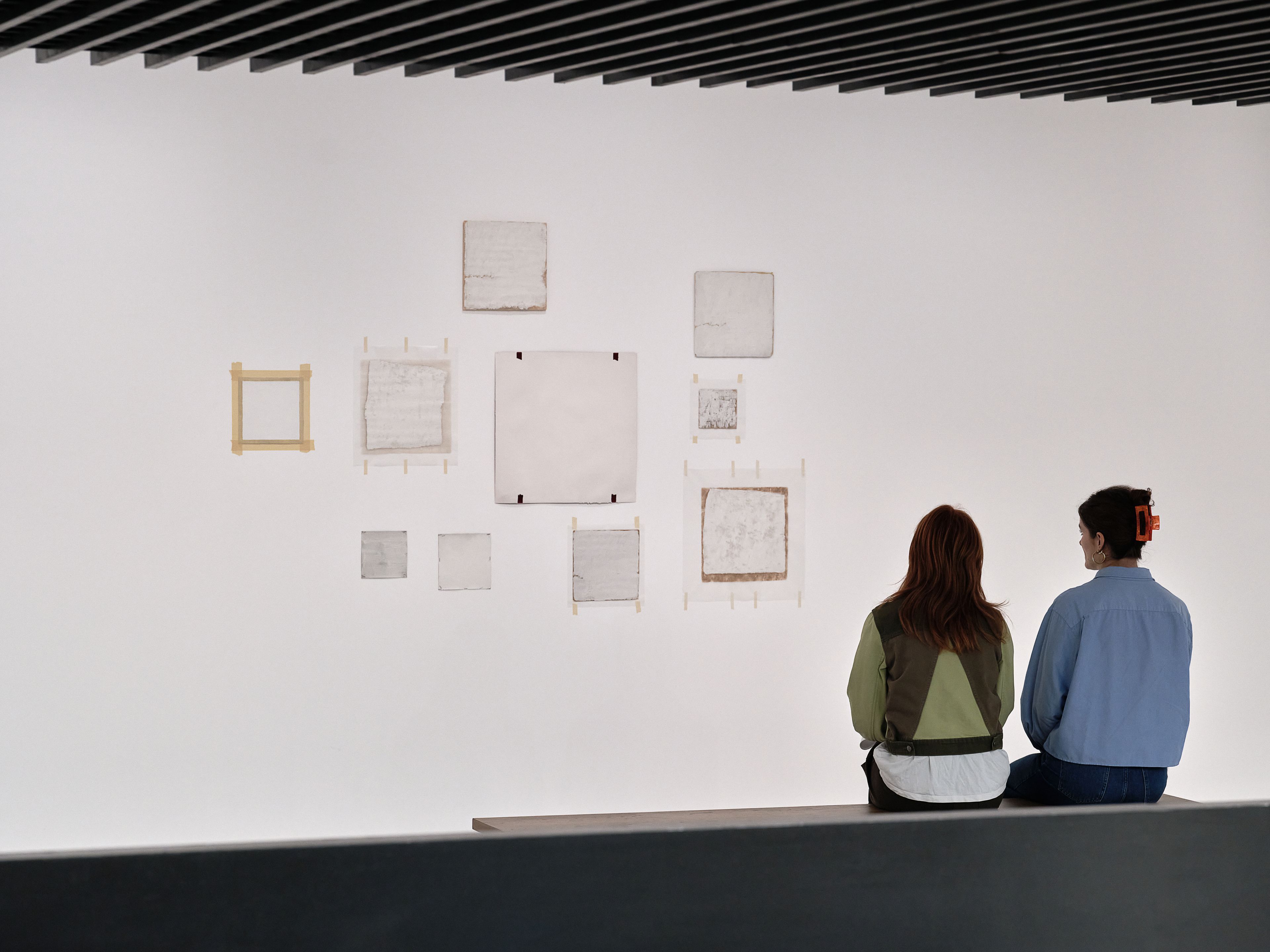 Installation view of the exhibition Robert Ryman: The Real Thing, at the Barbican Art Gallery, located in London, United Kingdom, dated 2026.