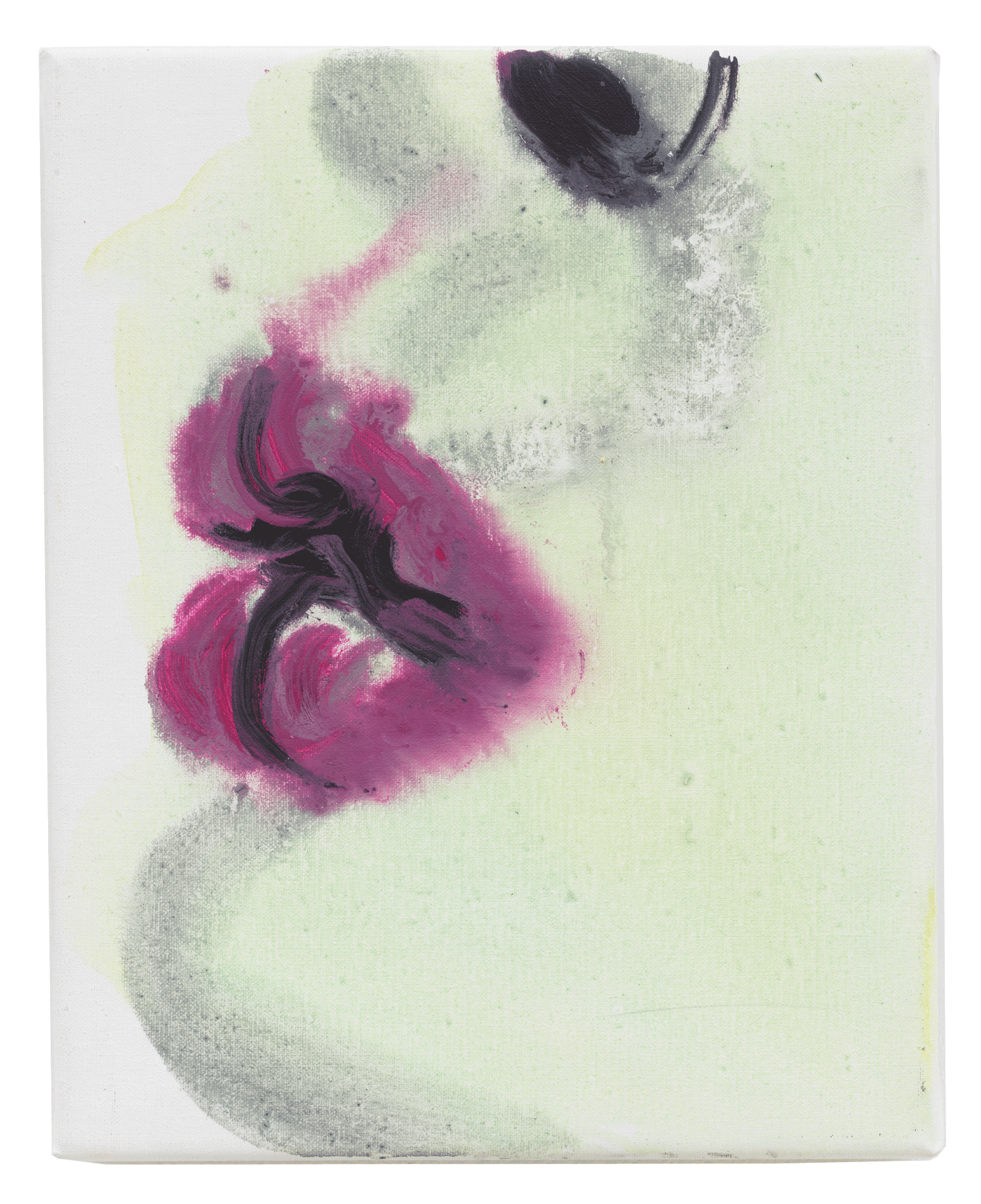 A painting by Marlene Dumas, titled Lips, dated 2018. 